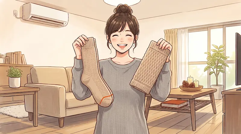 暖房をつけてても足が冷える場合の対策グッズ
