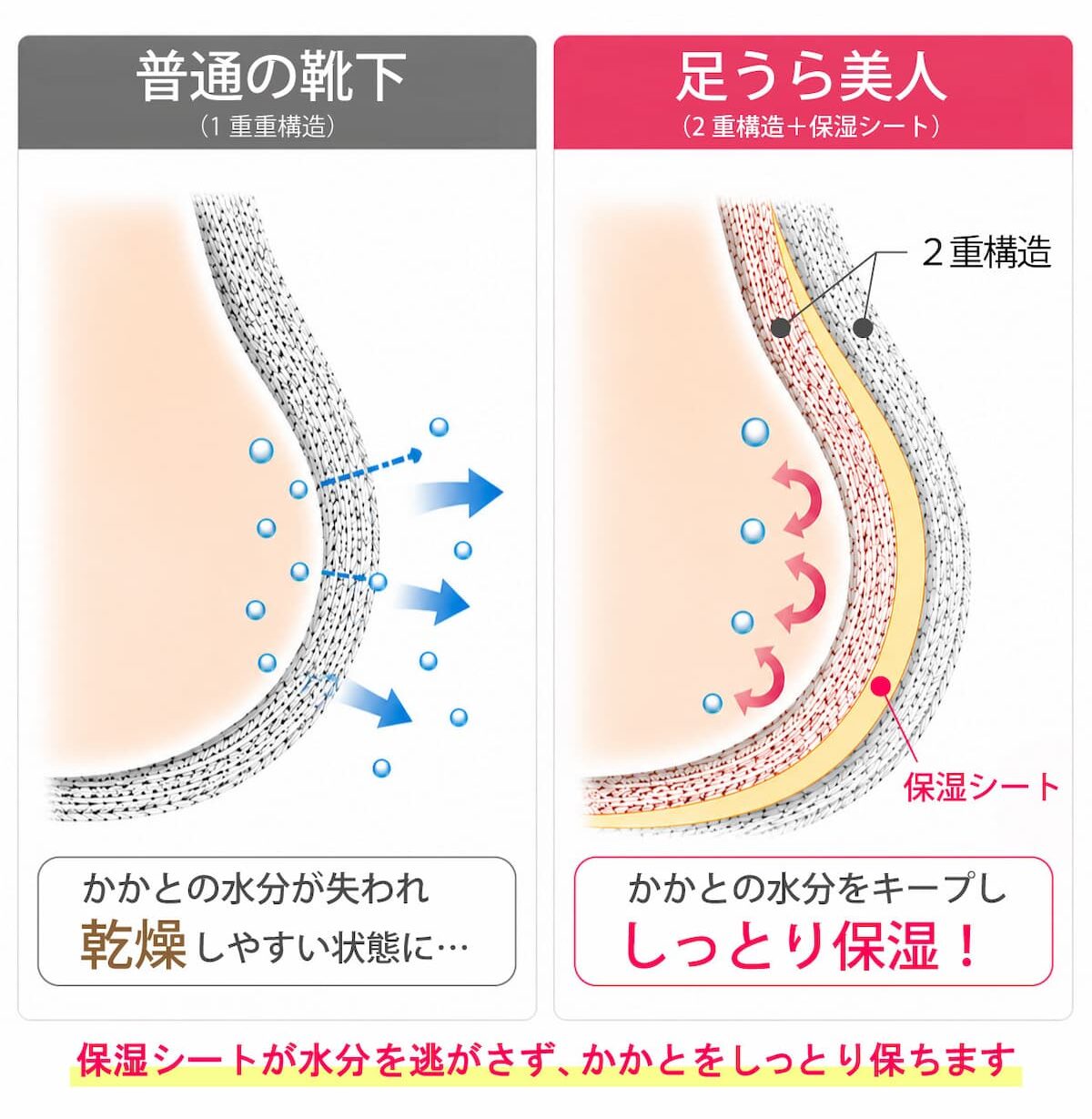 足うら美人の構造